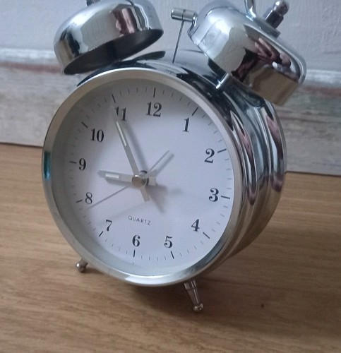 Twin bell alarm clock 1980s - bell, (1980s