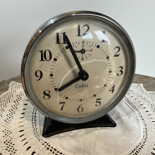 Vintage eska alarm clock made - eska,