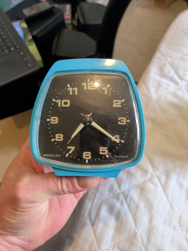 Vintage westclox scotland - vintage, blue