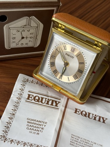 Vintage equity travel alarm - vintage,