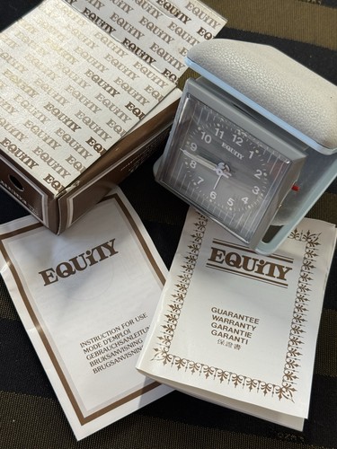 Vintage equity travel alarm - vintage,