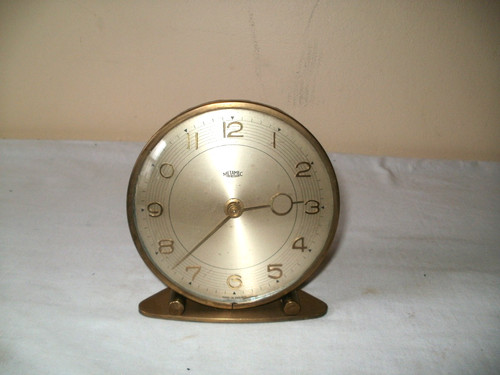 Vintage brass metamec alarm - brass,