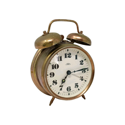Vintage prim alarm clock - alarm,