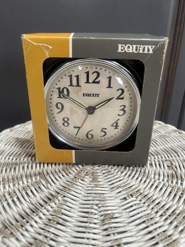 Equity springwound alarm clock - springwound,